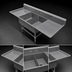 Thumbnail image #3 for John Boos Pro-Bowl 2-Compartment Bakery Sink with Left & Right 24-Inch Drainboards, 14-Gauge Stainless Steel