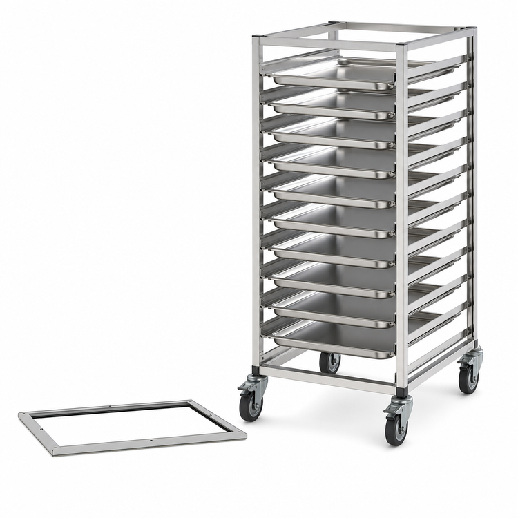 Product image #4 for RATIONAL Mobile Oven Rack for 10-Half-Size Pro/Classic Combi Ovens, 10-Pan Capacity