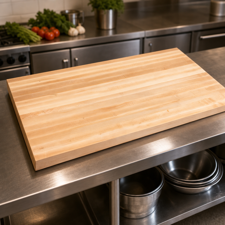 Product image #3 for Boos Block 36-Inch x 30-Inch x 2-1/4-Inch Northern Hard Rock Maple Edge Grain Kitchen Countertop, Varnique Finish