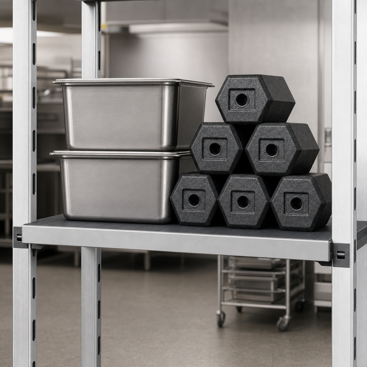 Product image #3 for Fermostock 31-Inch x 18-Inch Horizontal Solid Polymer Shelf