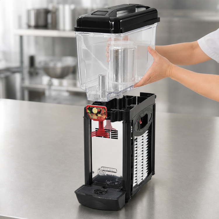 Product image #3 for Cofrimell CD1J110 Countertop Single-Bowl Juice Dispenser, 3 Gallon, 110V