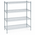 Thumbnail image #4 for EAGLEbrite Double-Mat Wire Shelving Starter Unit, 4-Tier, 48