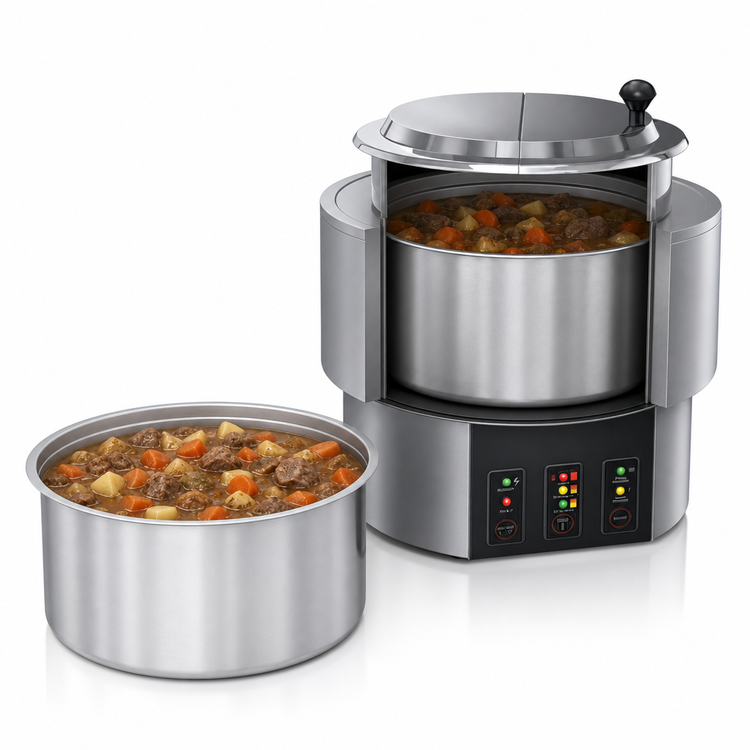 Product image #3 for Hatco Round Countertop Food Warmer/Cooker, 11 Qt, 120V