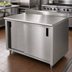 Thumbnail image #3 for Advance Tabco 144-Inch x 36-Inch Stainless Steel Enclosed Work Table with Sliding Doors
