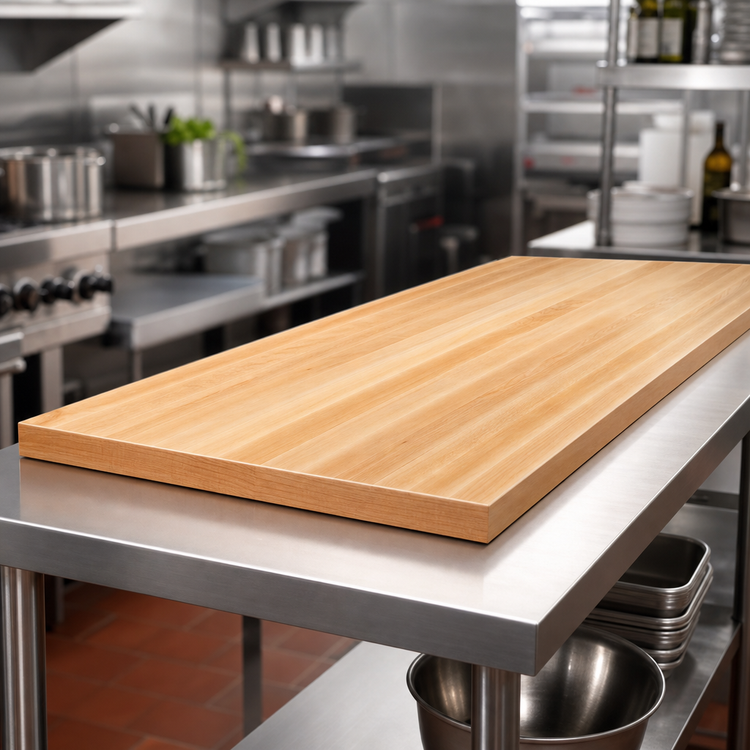Product image #3 for Boos Block Northern Hard Rock Maple Edge Grain Kitchen Countertop, 132 x 25 x 1-1/2 Inches, Oil Finish