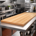 Thumbnail image #3 for Boos Block Northern Hard Rock Maple Edge Grain Kitchen Countertop, 132 x 25 x 1-1/2 Inches, Oil Finish