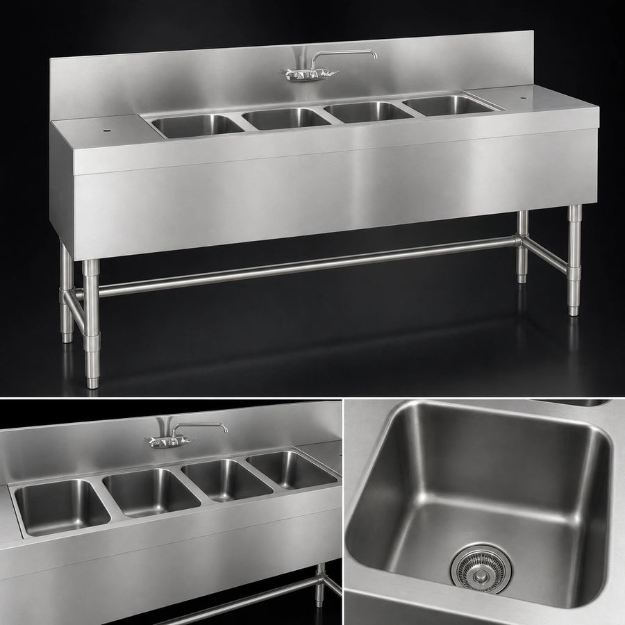 Four Sink Compartments