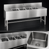 Thumbnail image #3 for Eagle Group Spec-Bar Four-Compartment Underbar Sink Unit, 48-Inch x 24-Inch, 304 Stainless Steel
