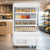 Thumbnail image #3 for Everest Refrigeration Vertical Open-Air Display Merchandiser, 9.3 Cu. Ft., Self-Contained, White