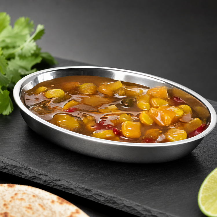 Product image #3 for American Metalcraft 4 oz Oval Stainless Steel Sauce Cup
