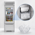 Thumbnail image #3 for True Residential 30-Inch Upright Refrigerator/Freezer Column with Bottom Freezer, Built-In Ice Maker, Left-Hinged Stainless Glass Door