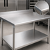 Thumbnail image #3 for Eagle Deluxe Series 72 x 24-Inch Stainless Steel Work Table with 4-1/2-Inch Backsplash and Undershelf