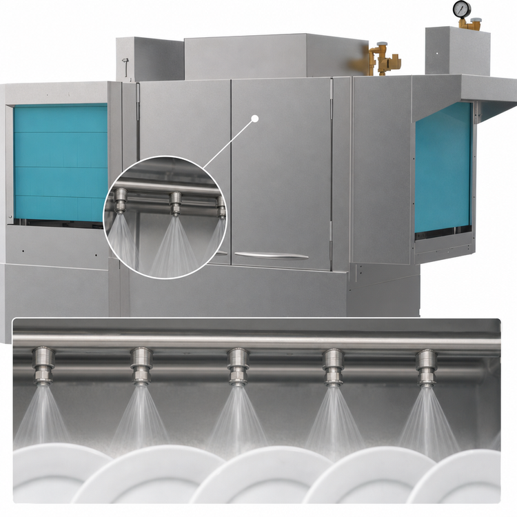 Product image #3 for Champion Pro Series 76 PRO-FF Front-Feed High Temperature Rack Conveyor Dishwasher