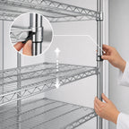 Thumbnail image #3 for Metro Super Erecta A2436NS Adjustable Stainless Steel Wire Shelf, 36 x 24 Inches, Corner Release System