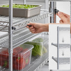 Thumbnail image #3 for Metro Super Erecta A2448NS Super Adjustable Stainless Steel Wire Shelf, 48 x 24 Inches