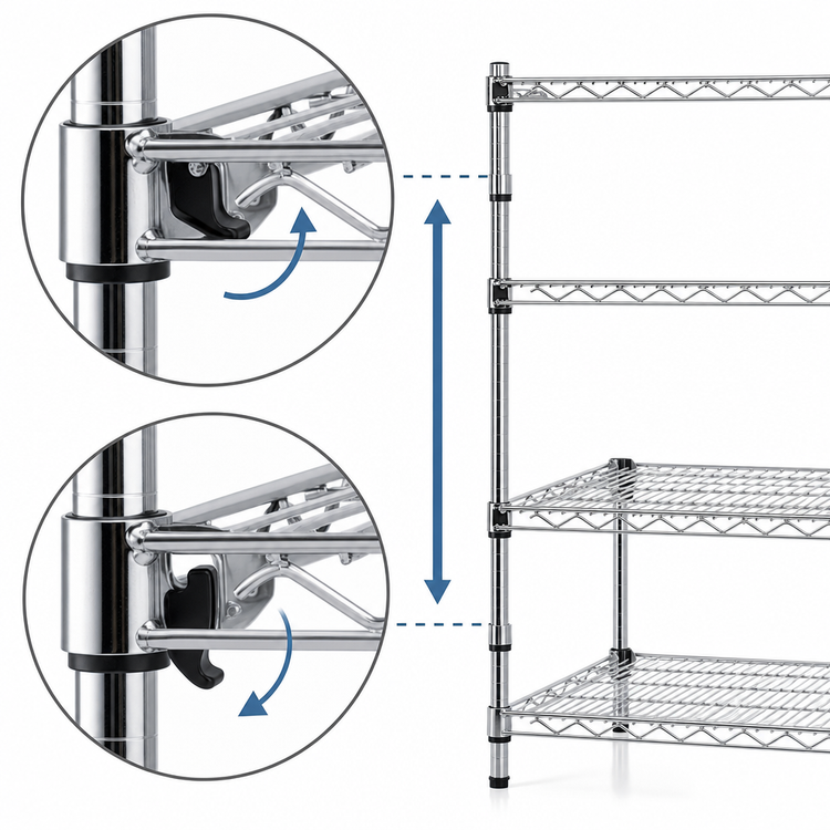 Product image #3 for Metro Super Adjustable Super Erecta 30 x 14 Inch Stainless Steel Wire Shelf