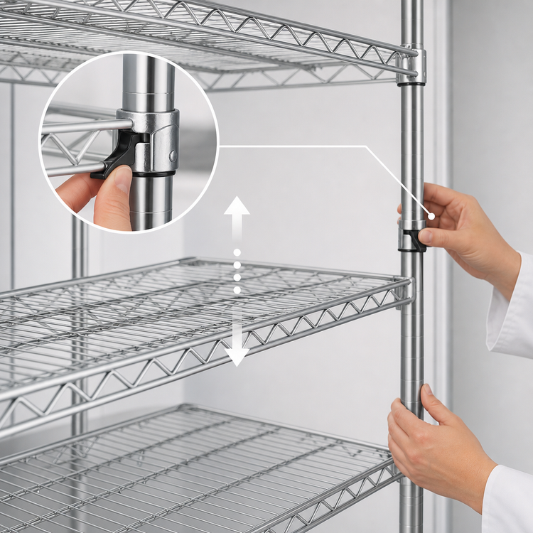 Product image #3 for Metro Super Adjustable Super Erecta Wire Shelf, 36 x 24 Inches, Stainless Steel Finish