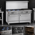 Thumbnail image #3 for Southbend Ultimate 60-Inch Gas Restaurant Range with 6 Open Burners, 24-Inch Charbroiler, and 2 Standard Ovens