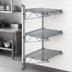 Thumbnail image #3 for Quantum Wall-Mounted Cantilever 3-Shelf Starter Unit, Gray Epoxy Antimicrobial Finish