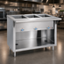 Thumbnail image #3 for Thurmaduke E-5-CBSS 5-Well Electric Standard Hot Food Steamtable with Stainless Steel Undershelf