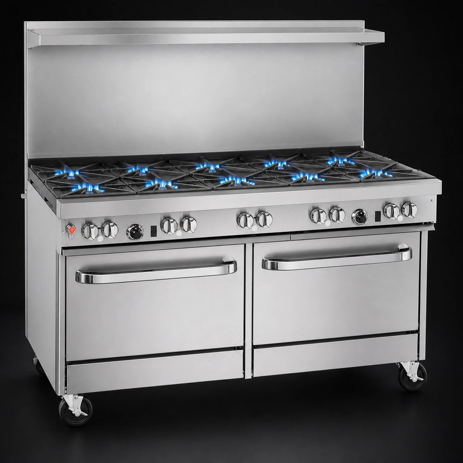 10 Non-Clog Open Burners