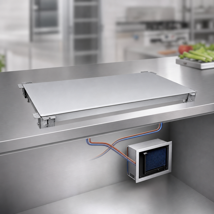 Product image #3 for Hatco 24-Inch Undermount Cold Shelf, Remote Refrigeration, Hardcoat Anodized Aluminum