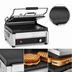 Thumbnail image #3 for Waring Tostato Supremo Large Electric Commercial Panini Press with Timer, 14.5 x 11 Inch Cast-Iron Plates