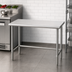 Thumbnail image #3 for Eagle Group Budget Series 120-Inch x 30-Inch Flat Top Stainless Steel Work Table