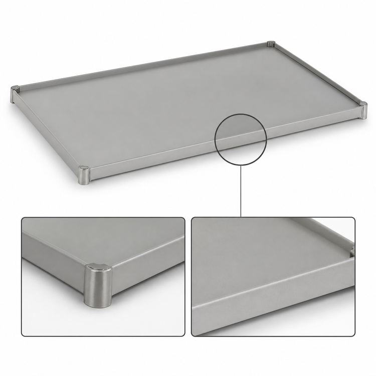 Product image #3 for Eagle Group Valu-Master 24"W x 18"D Solid Shelf with Marine Edge, Gray Epoxy Finish