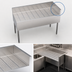 Thumbnail image #3 for Krowne Royal Series Freestanding Right End Return Underbar Corner Drainboard, 48 x 24 x 36-1/2 Inches