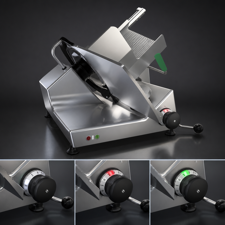 Product image #3 for Bizerba Manual Heavy-Duty Illuminated Gravity-Feed Safety Slicer with 13-Inch Blade