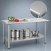Thumbnail image #3 for Eagle Deluxe Series Stainless Steel Work Table with Adjustable Undershelf, 84 x 30 Inches