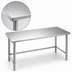 Thumbnail image #3 for Eagle Deluxe Series 30 in. W x 24 in. D Flat Top Stainless Steel Work Table with Galvanized Tubular Base