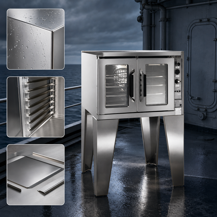 Product image #3 for Lang Marine ECOF-AT1M Full-Size Standard-Depth Electric Convection Oven, 1 Deck, 5-Pan Capacity