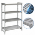 Thumbnail image #4 for Cambro Camshelving Premium 48-Inch x 21-Inch x 84-Inch 4-Shelf Vented and Solid Stationary Starter Unit