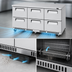 Thumbnail image #3 for Turbo Air Super Deluxe 72-5/8-Inch Three-Section Undercounter Drawer Refrigerator with 6 Drawers and Front Breathing Airflow