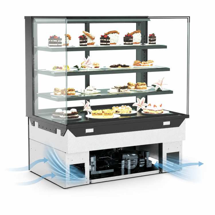Product image #3 for Structural Concepts Reveal® NE4835RSV Full-Service Refrigerated Slide-In Deli Case, 47-3/4" W x 33" D