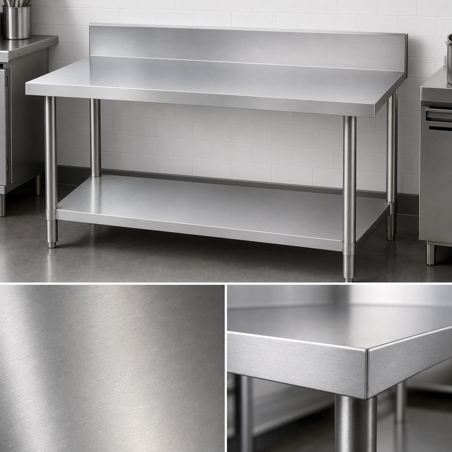 14 Gauge 300 Series Stainless Steel Top