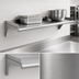 Thumbnail image #3 for Eagle Group 24 Inch W x 12 Inch D Wall-Mounted Shelf, 16-Gauge 430 Stainless Steel