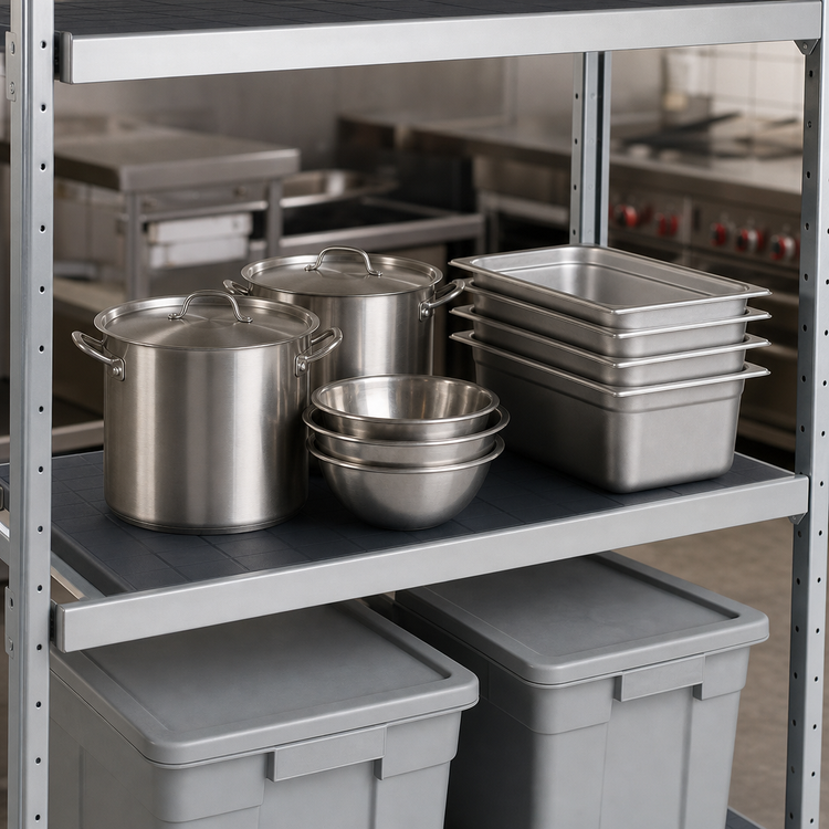 Product image #3 for Fermostock 42 Inch x 22 Inch Horizontal Solid Polymer Shelf