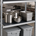 Thumbnail image #3 for Fermostock 42 Inch x 22 Inch Horizontal Solid Polymer Shelf