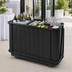 Thumbnail image #3 for Cambro CamBar Economy System Portable Bar with 80 lb Ice Sink and Speed Rail, Black