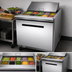 Thumbnail image #3 for Maxx Cold X-Series 29-Inch One-Section Megatop Sandwich & Salad Prep Table Refrigerator