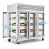 Thumbnail image #3 for Traulsen Spec-Line RHF332WP-HHG Three-Section Pass-Thru Heated Holding Cabinet with Half-Height Glass Doors