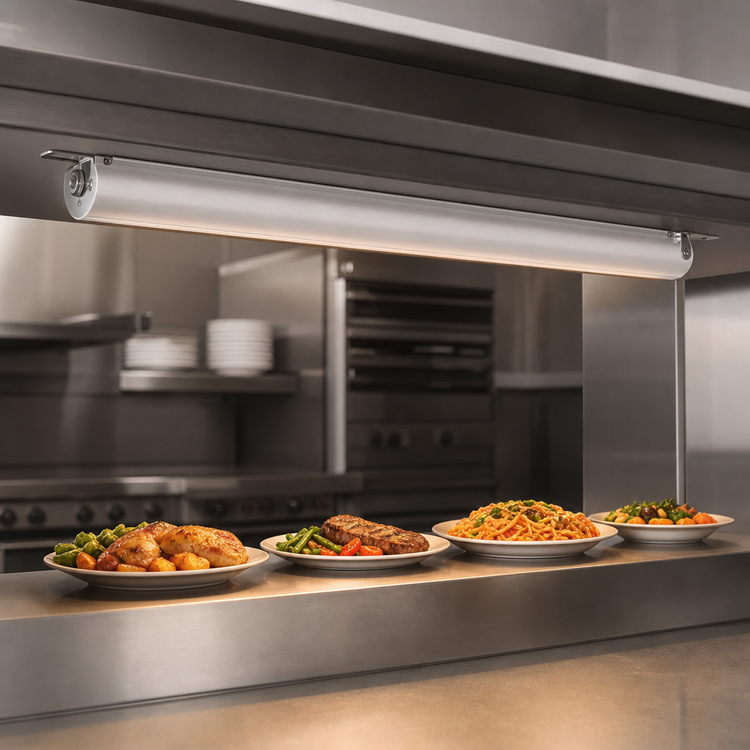 Product image #3 for Vollrath 54-Inch Low Profile Single Unlighted Strip Heat Lamp, 208V