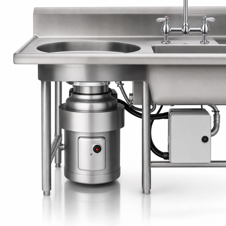 Product image #3 for InSinkErator SS-200 Complete Food Waste Disposer Package with 18 Inch Bowl, 2 HP Motor and CC-101 Control Center