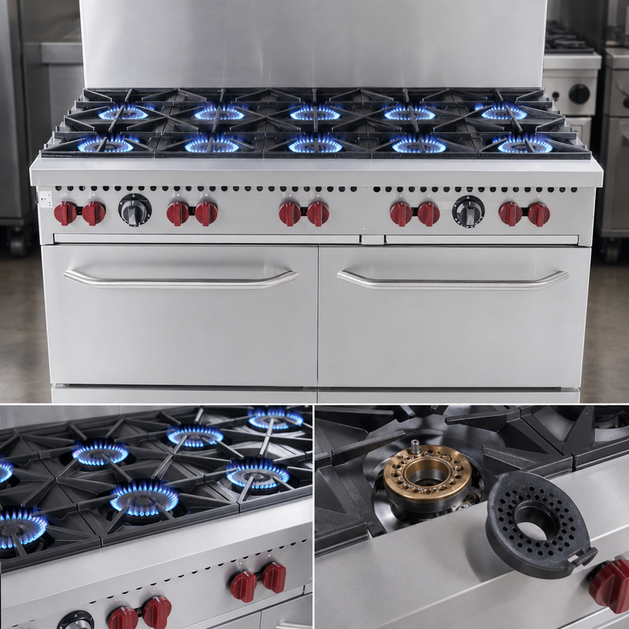 10 Open Burners