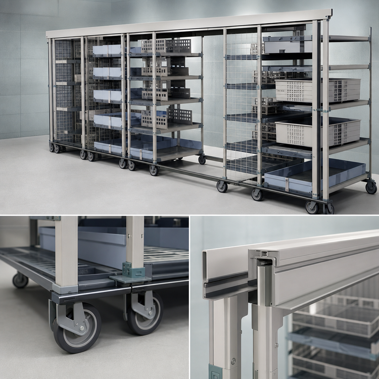 Product image #3 for MetroMax Top-Track 18-Inch Mobile Unit Kit for MetroMax 4 and Q Shelves