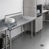 Thumbnail image #3 for Klinger's Trading Straight Clean Dishtable, 36 x 30 Inch, 16/304 Stainless Steel Top, 9 Inch Backsplash