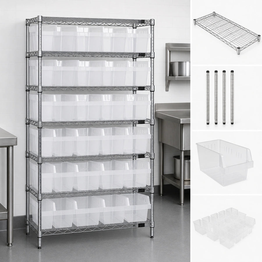 Complete Bin Shelving Kit